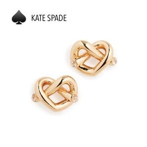 KATE SPADE NEW YORK LOVE ME KNOT GOLD EARRINGS NIB